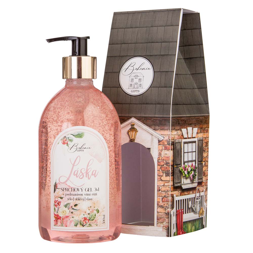 Love House - shower gel 3in1 with rosehip and rose extracts 500 ml