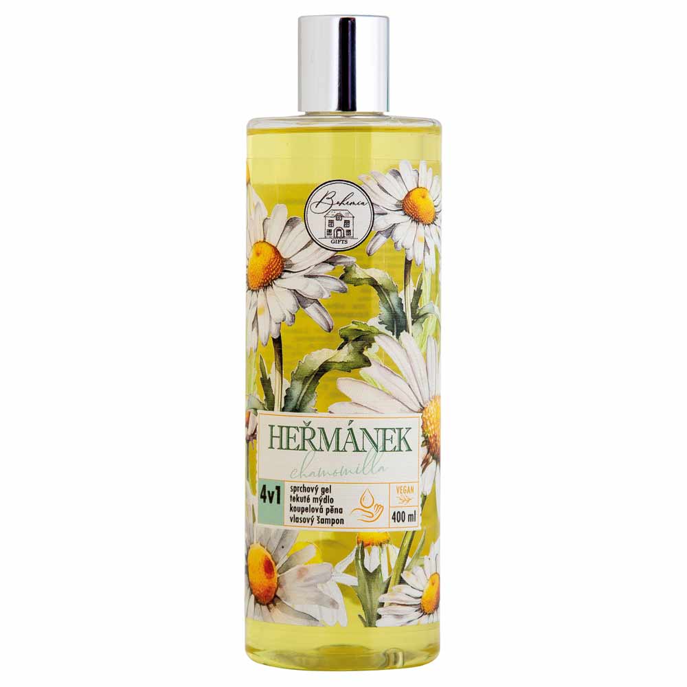 4in1 shower gel, shampoo, bath foam and soap with chamomile scent 400 ml