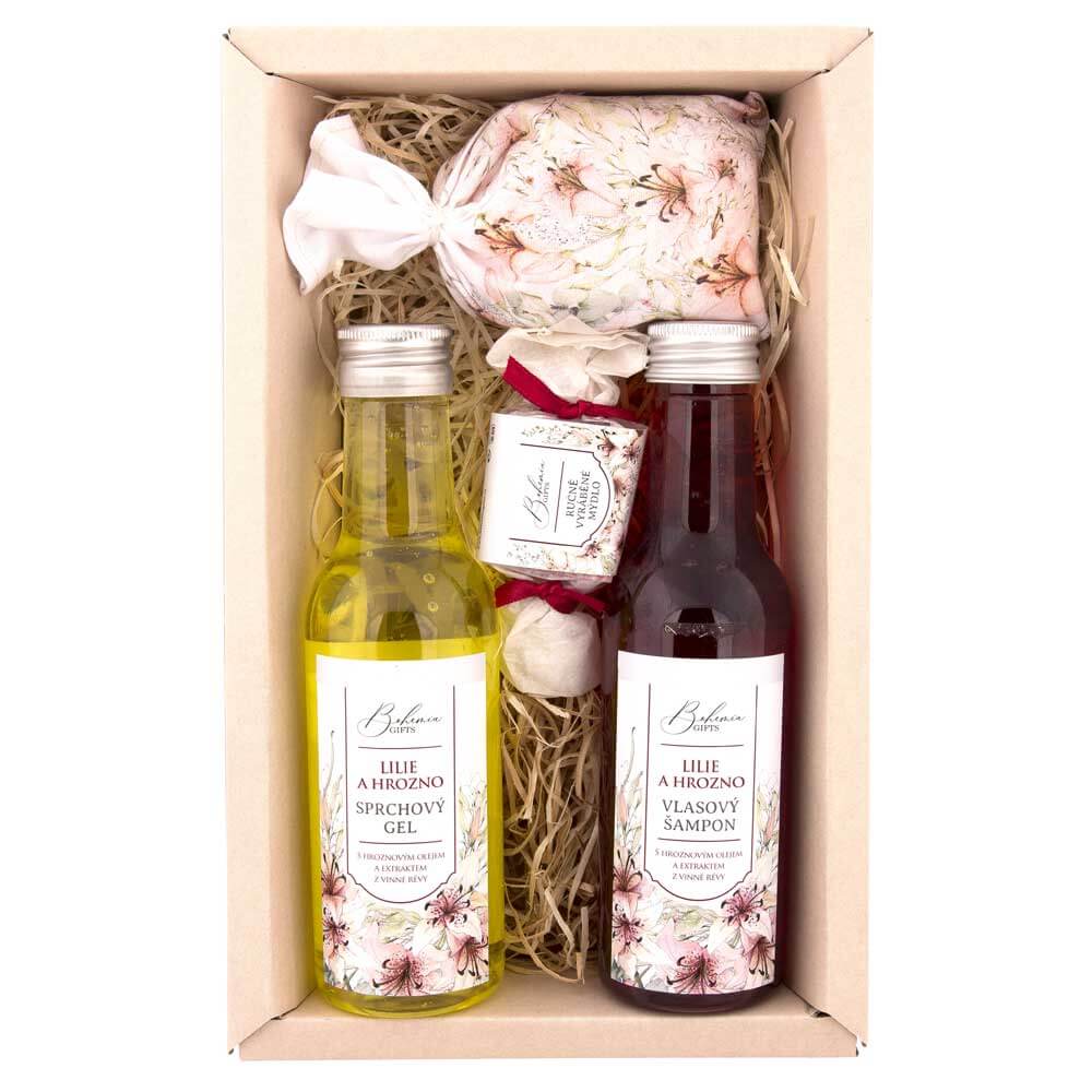 Gift cosmetic package Lily and Wine